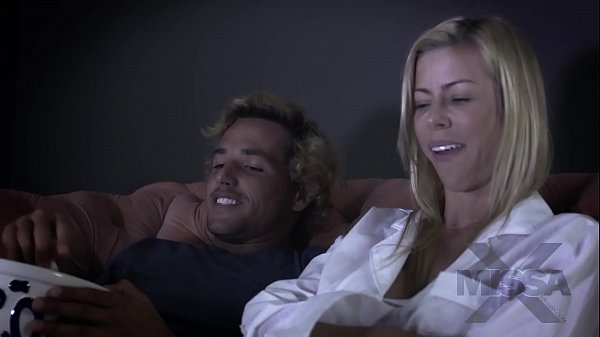 Blonde Milf Enjoys Teens Company