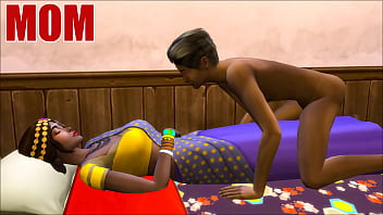 Indian Mom An Son Shares Bed